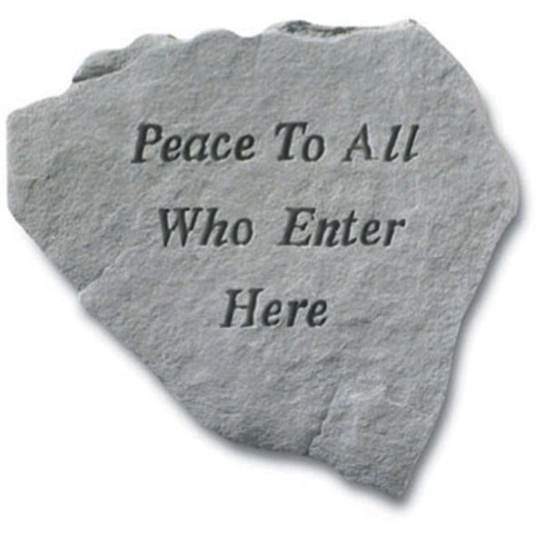 Kay Berry Inc Kay Berry- Inc. 65620 Peace To All Who Enter Here - Memorial - 14.25 Inches x 12 Inches 65620